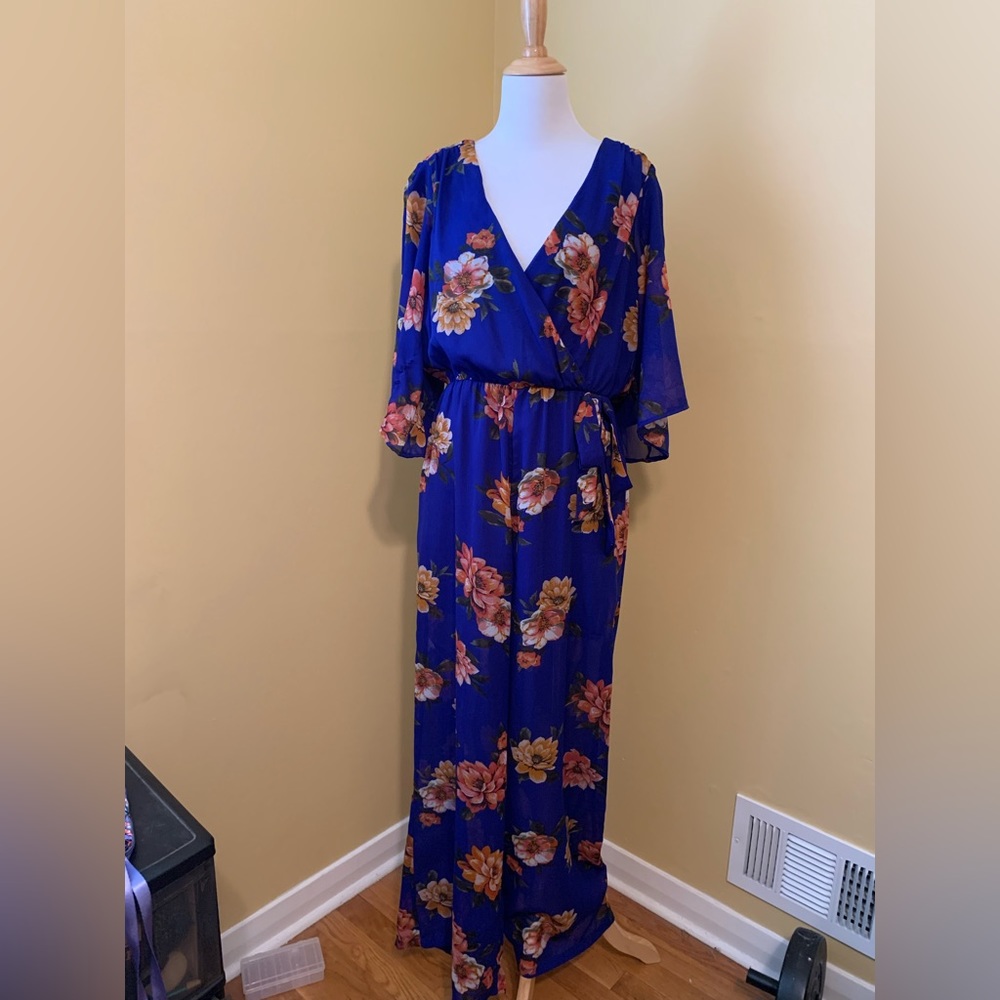 Bailey Blue floral jumpsuit XL